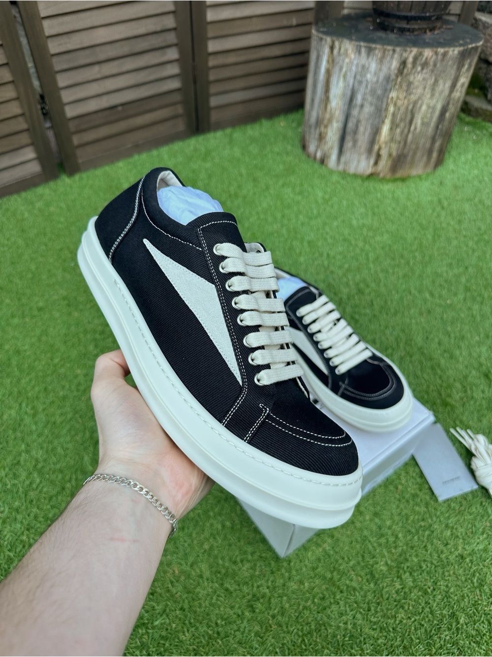Rick Owens DRKSHDW Luxor Vintage Low “Black Milk”